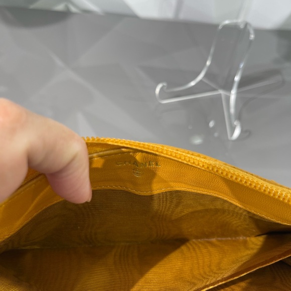 Authentic Chanel Caviar Yellow Zippy Long Wallet - Picture 12 of 16